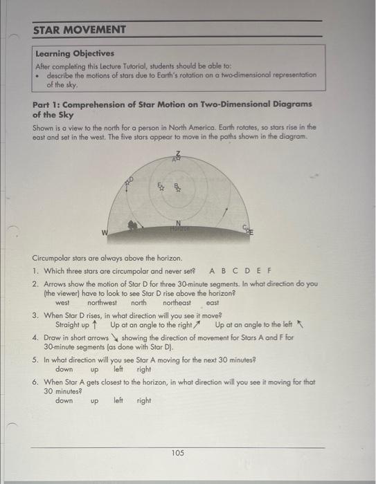 Solved STAR MOVEMENT Learning Objectives After completing | Chegg.com