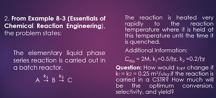 Solved 2. From Example 8-3 (Essentials of Chemical Reaction | Chegg.com