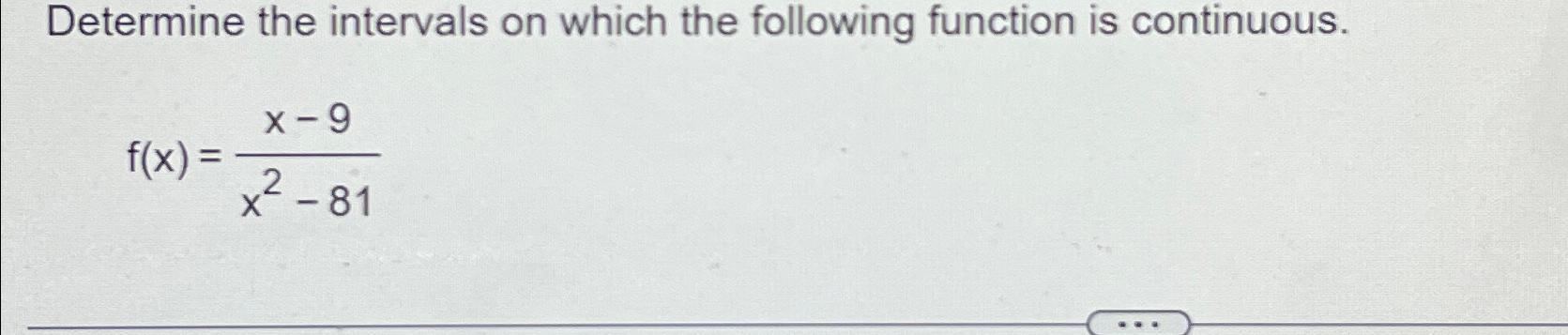 Solved Determine the intervals on which the following | Chegg.com