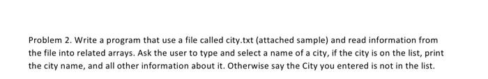 Solved Problem 2. Write a program that use a file called | Chegg.com