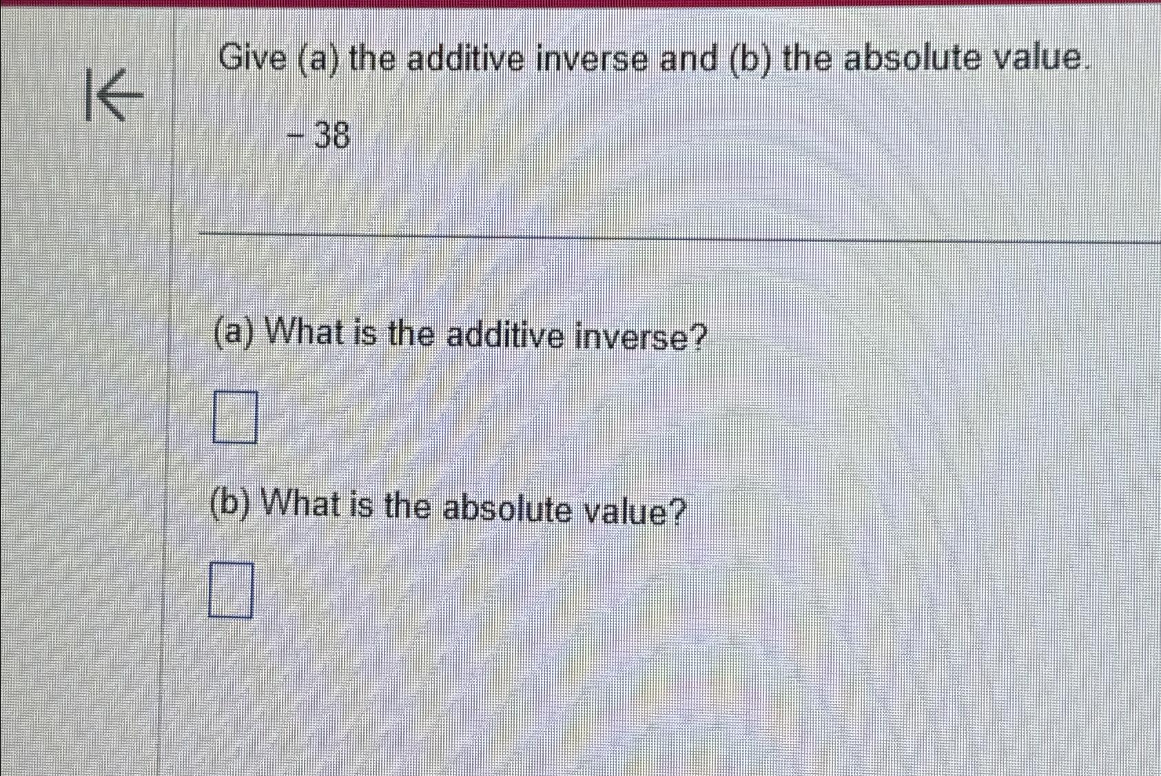 the additive inverse of the absolute value of any integer is always