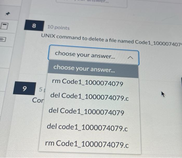 Solved 13 10 Points UNIX Command To Copy File 1 txt To File2 Chegg