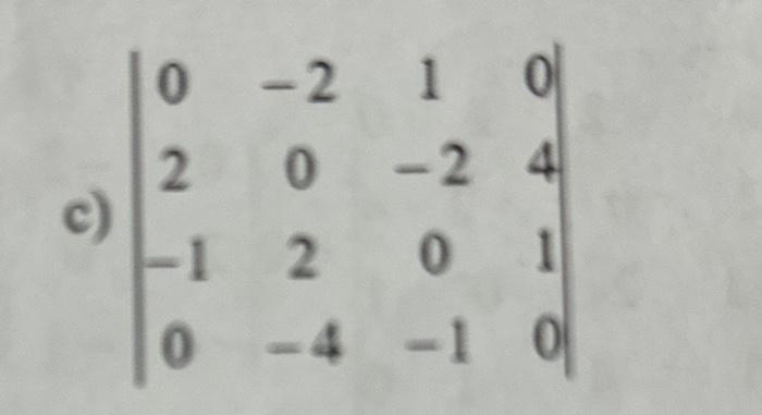 Solved C 0 210 2 0 2 4 120 1 4 1 0 4 Chegg