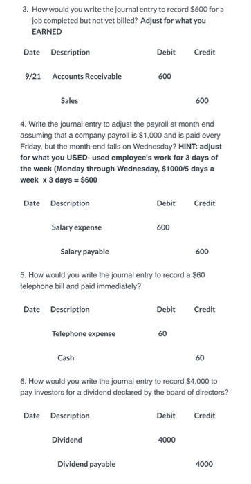 Solved 3. How would you write the journal entry to record | Chegg.com