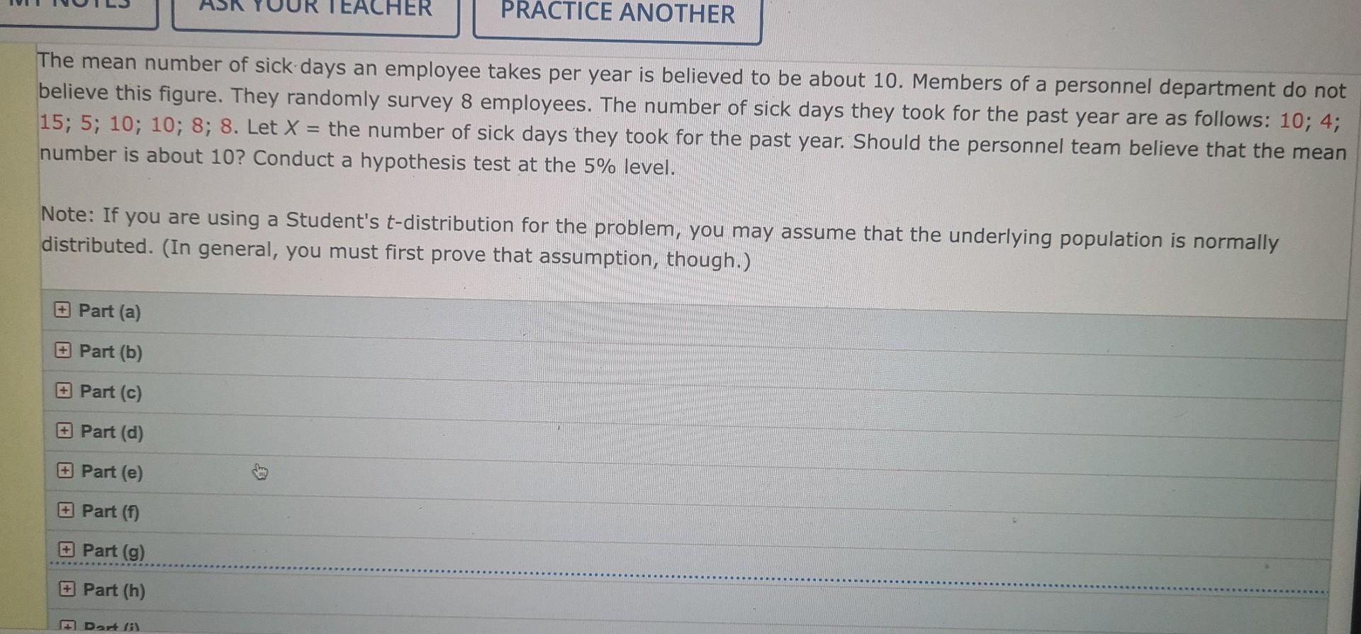 only 5 sick days a year