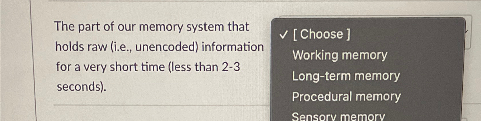 Solved The part of our memory system that holds raw (i.e., | Chegg.com