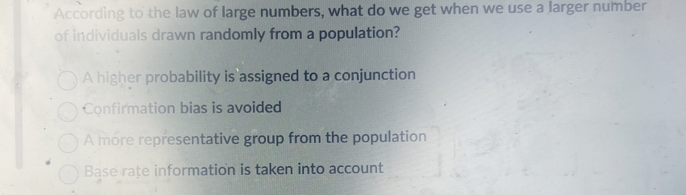 Solved According to the law of large numbers, what do we get