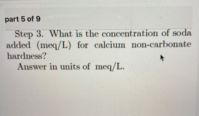 Solved A water sample contains the following con- | Chegg.com