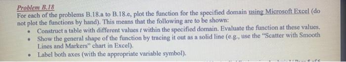 Solved Problem B.18 For Each Of The Problems B.18.a To | Chegg.com