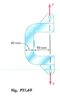 Solved The C Shaped Steel Bar Is Used As A Dynamometer To Determi Chegg Com