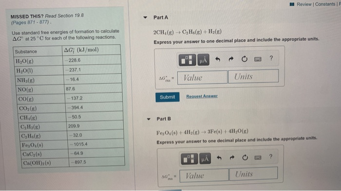 Solved I Review Constants Missed This Read Section 19 8 Chegg Com