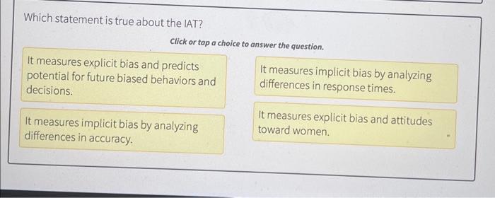 What Does It Mean To Have An Implicit Bias