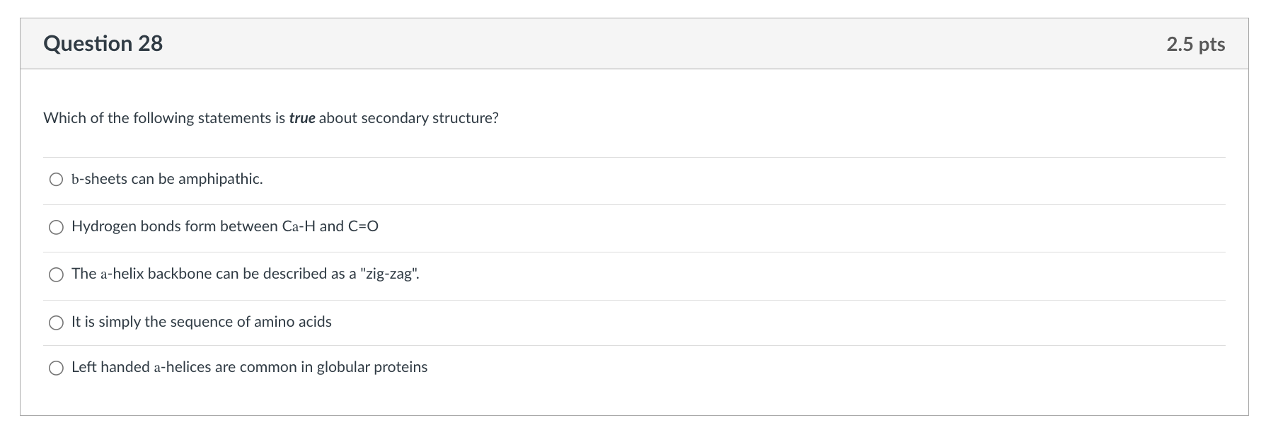 Solved Question 28Which of the following statements is true | Chegg.com