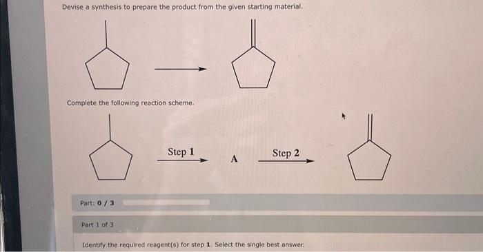 Solved Devise a synthesis to prepare the product from the | Chegg.com