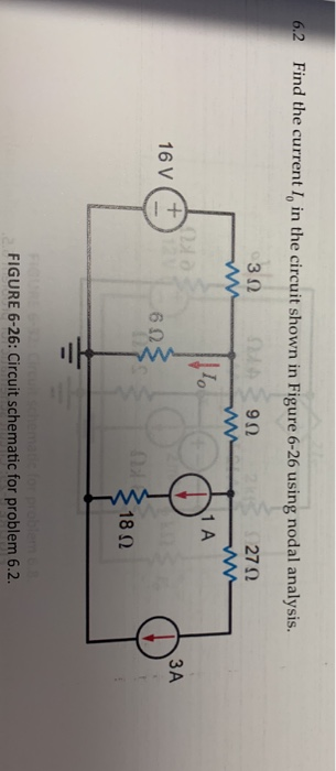 Solved 6.2 Find the current I, in the circuit shown in | Chegg.com
