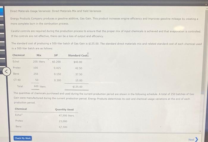 Solved Direct Materials Usage Variances: Direct Materials | Chegg.com
