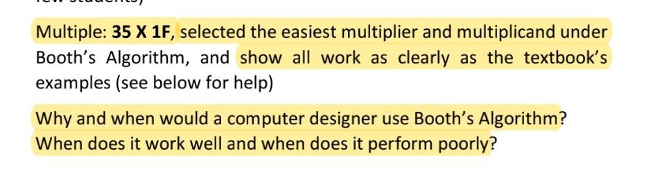 Solved Multiple: 35 X 1F, selected the easiest multiplier | Chegg.com