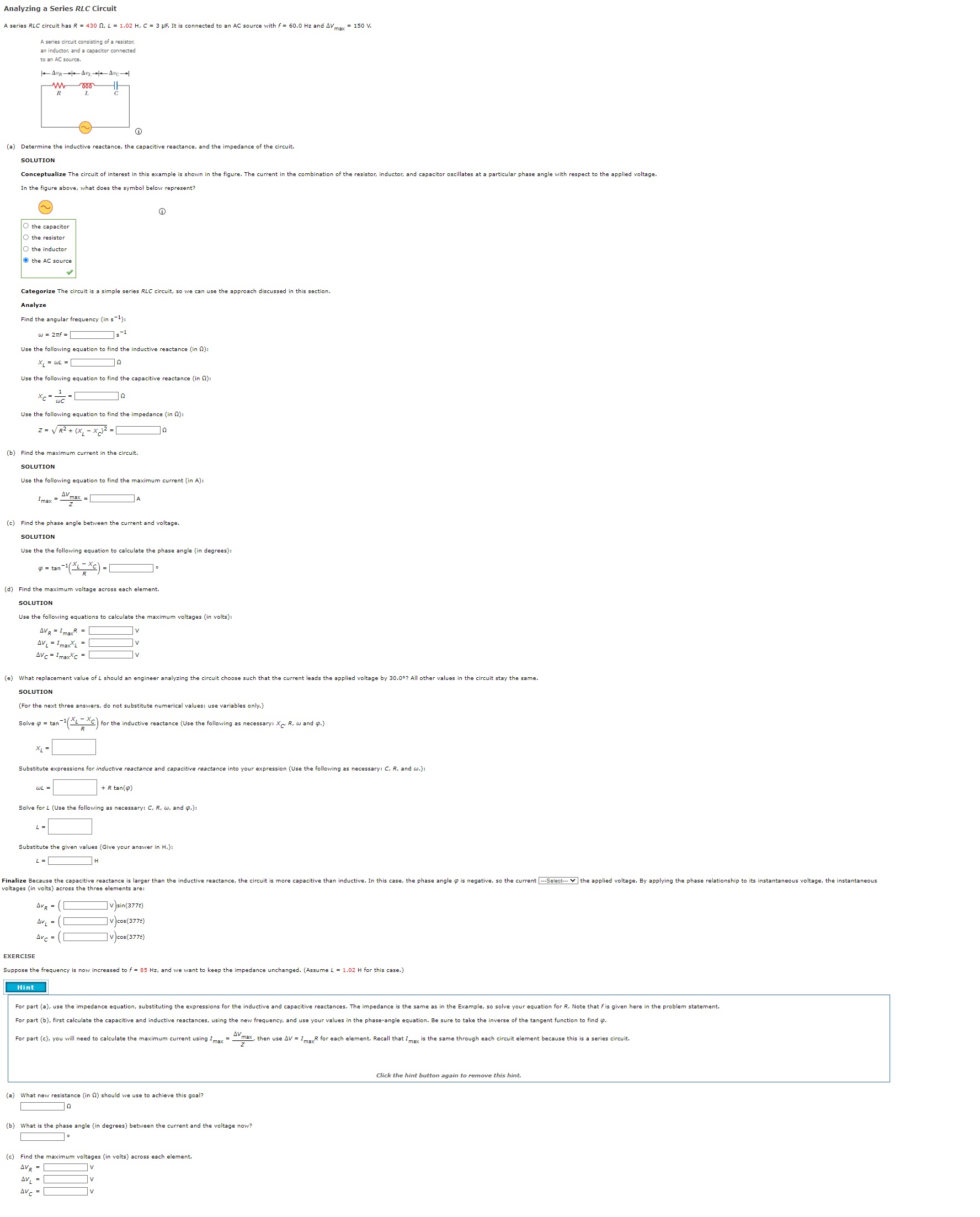 Solved Please answer all parts of this question including | Chegg.com