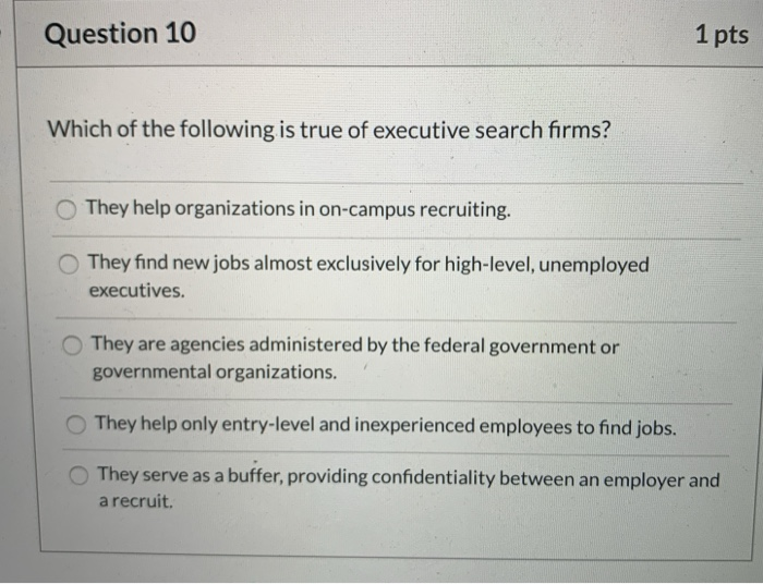 Solved Question 10 1 pts Which of the following is true of | Chegg.com