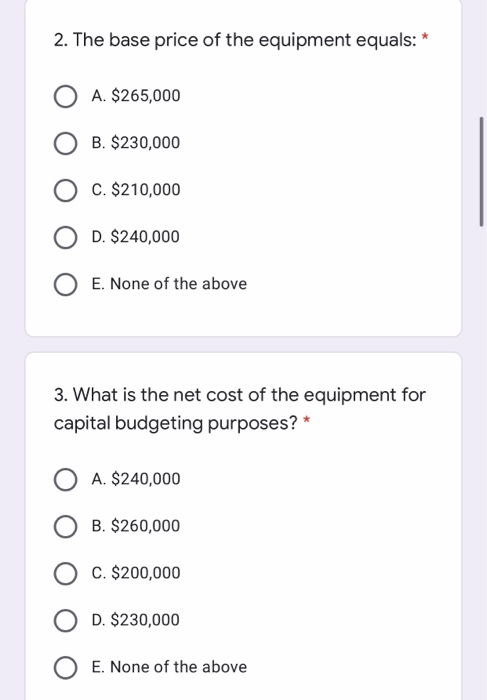 Problem One Use the following data to answer | Chegg.com