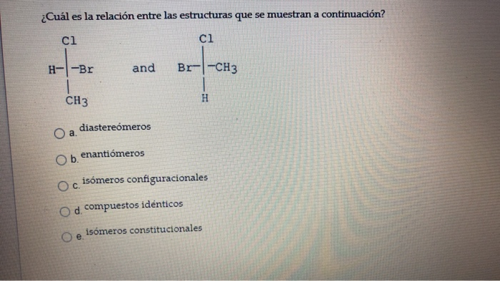 Solved ¿Cuál Es La Relación Entre Las Estructuras Que Se | Chegg.com