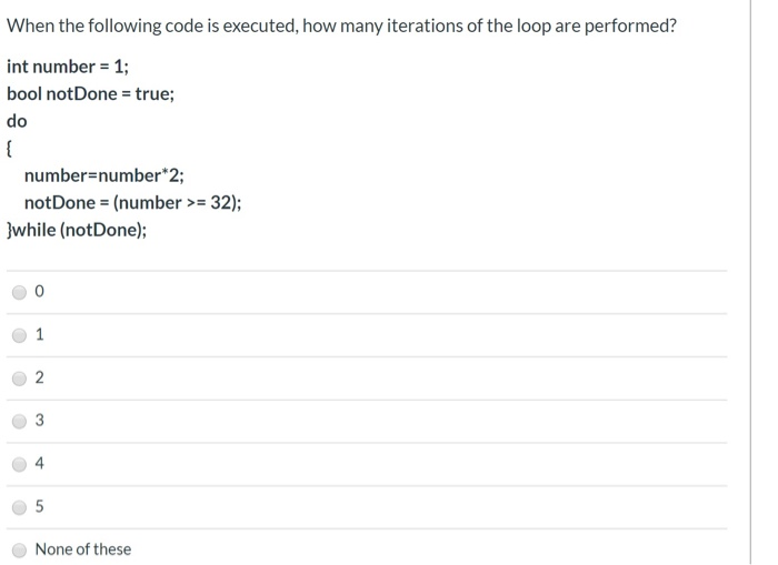 Solved When the following code is executed, how many | Chegg.com
