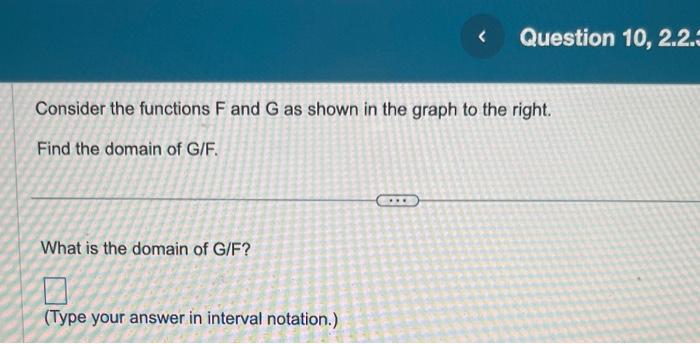 Solved Consider the functions F and G as shown in the graph | Chegg.com