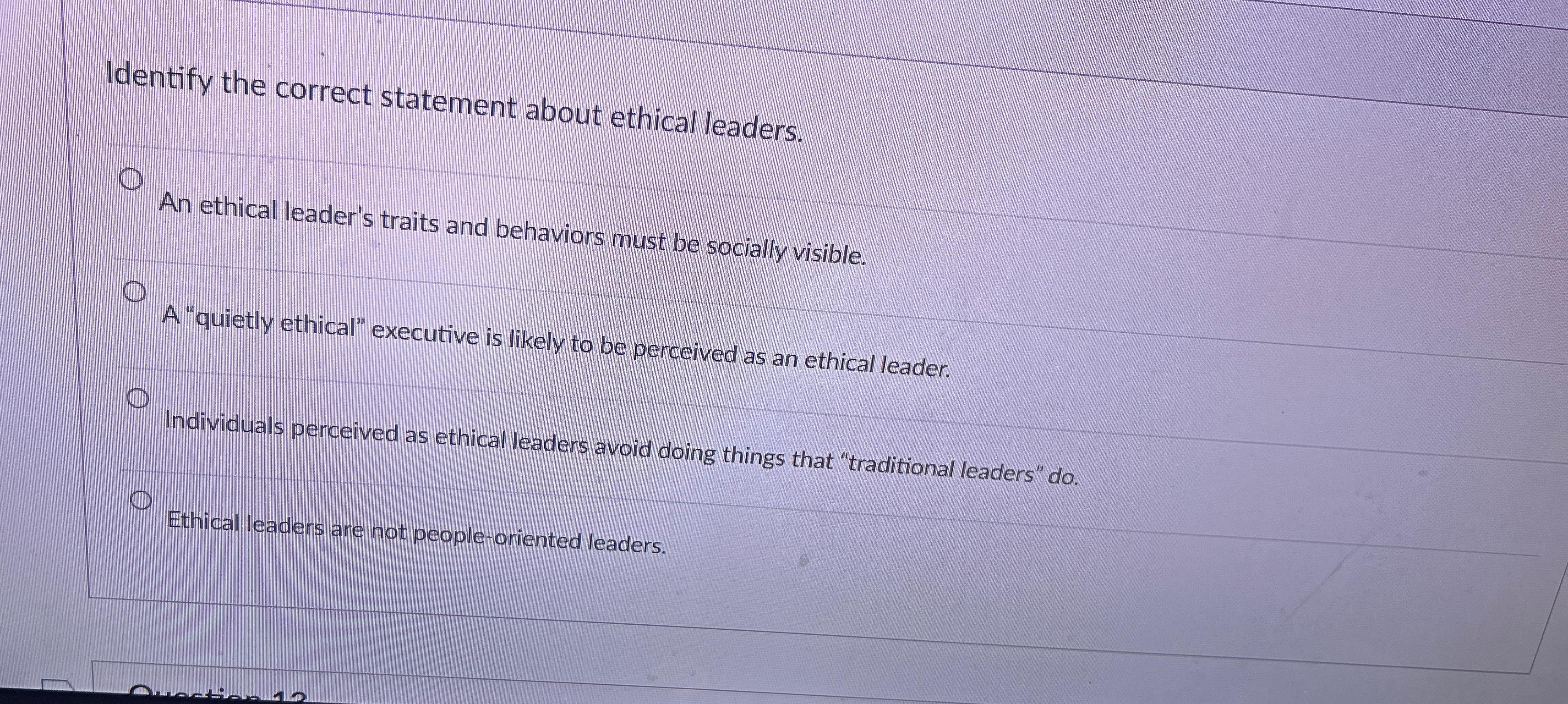 Solved Identify the correct statement about ethical | Chegg.com