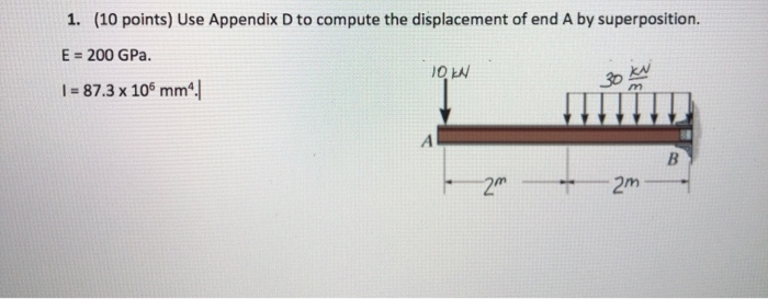 Solved 1. (10 points) Use Appendix D to compute the | Chegg.com