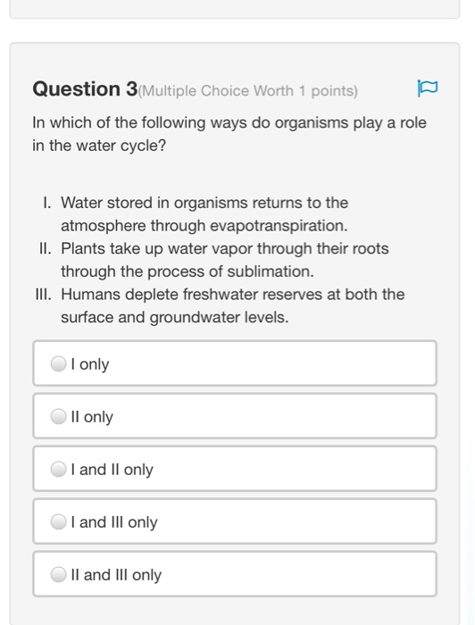 Solved Question 3 Multiple Choice Worth 1 points) In which | Chegg.com
