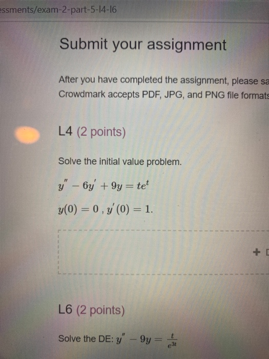Solved ssments/exam-2-part-5-14-16 Submit your assignment | Chegg.com
