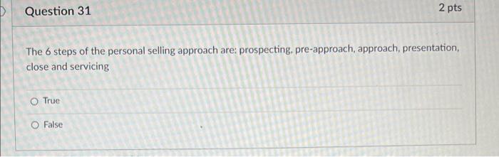 Solved Question 35 The pre-approach is the step in which: O | Chegg.com