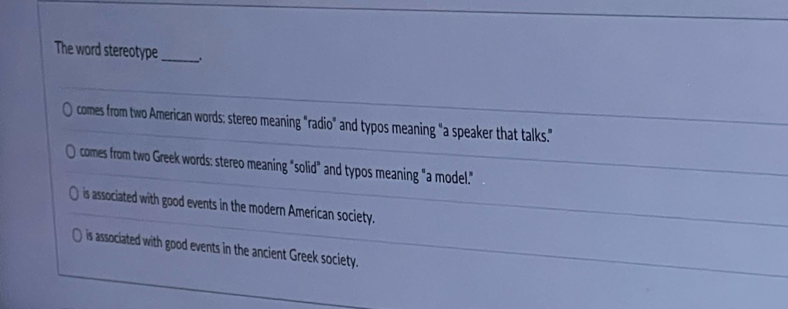 Solved The word from two American words;