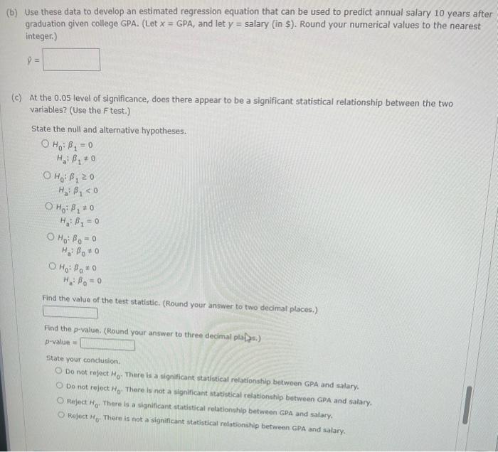 Solved do students with higher college grade point averages chegg