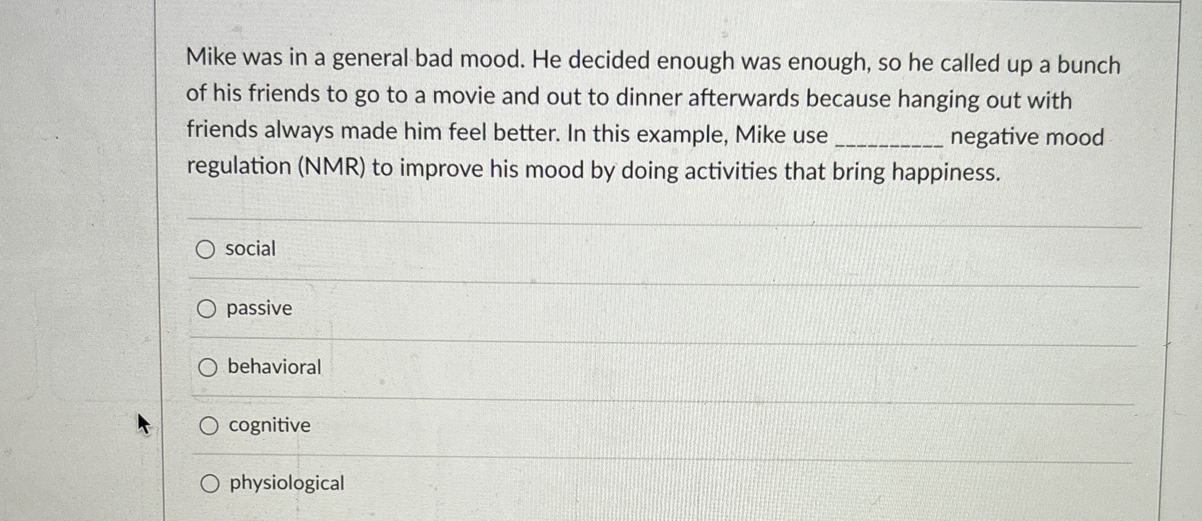 [Solved] Mike was in a general bad mood. He decided enough