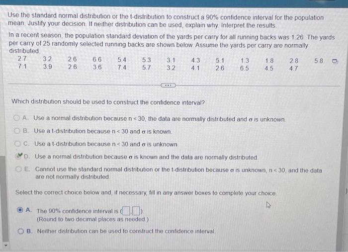 Solved Use the standard normal distribution or the | Chegg.com