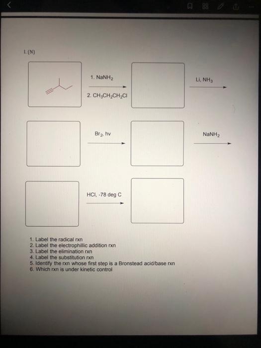 Solved N.) label the radical reactionlabel the electrophile | Chegg.com