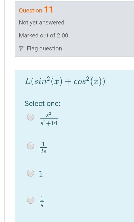 Solved Question 11 Not yet answered Marked out of 2.00 P | Chegg.com