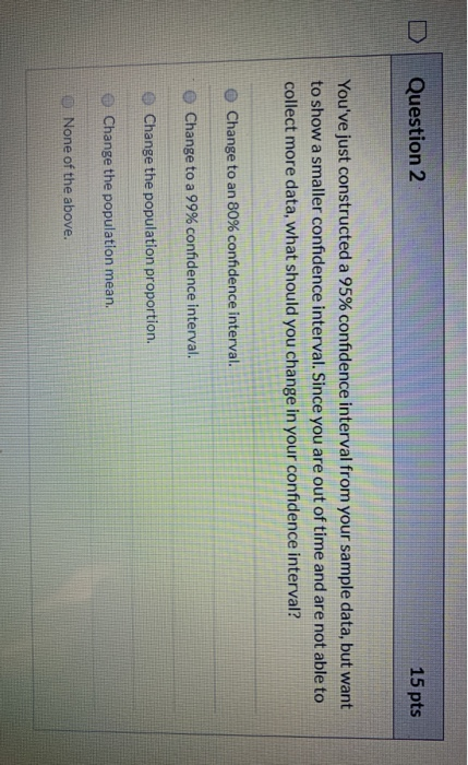 Solved D Question 1 15 pts Identify the one best example of | Chegg.com