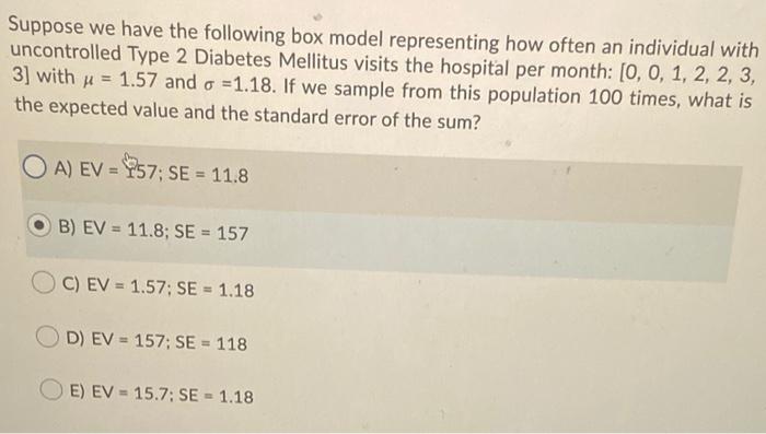 Solved Suppose we have the following box model representing | Chegg.com