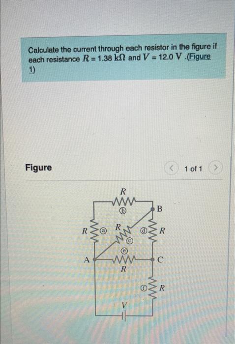Solved Calculate the current through each resistor in the | Chegg.com