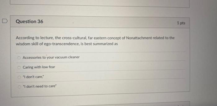 Solved Question 36 According to lecture, the cross-cultural, | Chegg.com