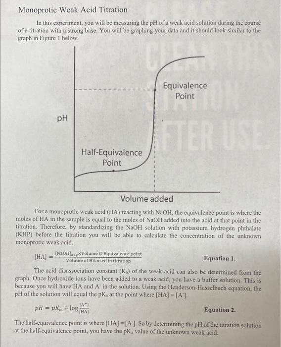 Solved Standardization of the NaOH solution Weak Acid | Chegg.com
