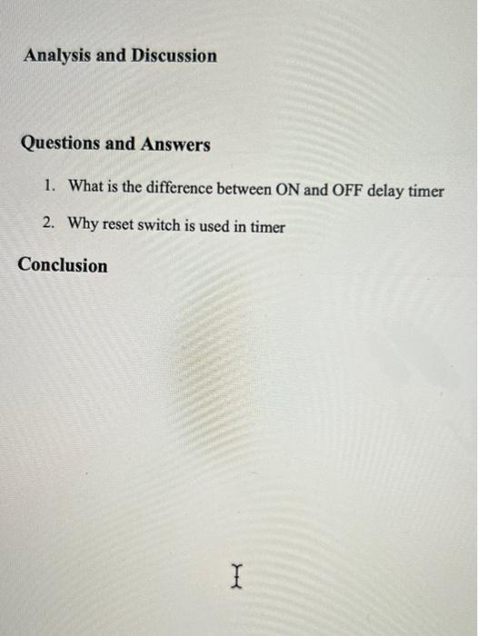 Solved Objective To understand and practice timer