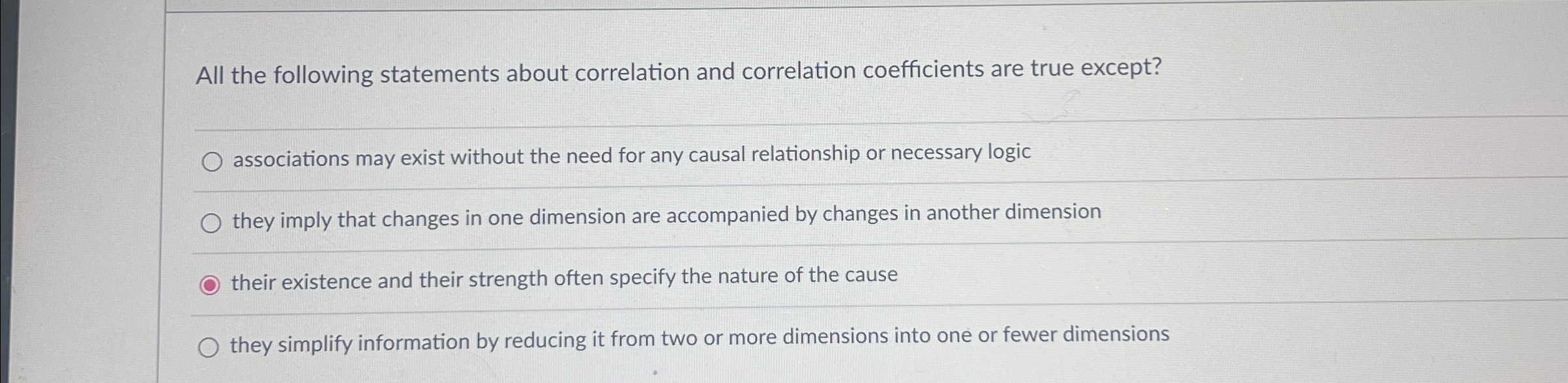 Solved All the following statements about correlation and | Chegg.com