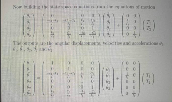 Solved Enter these equations Input/Output into the MATLAB | Chegg.com