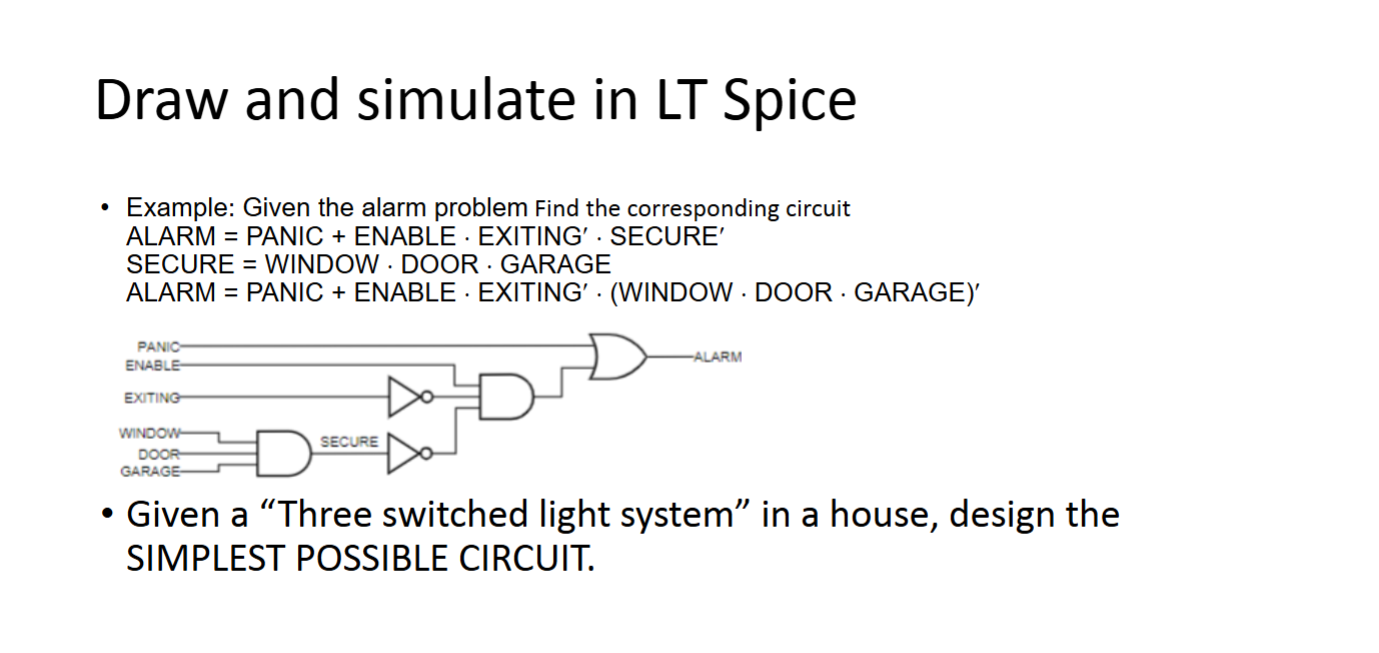Solved Draw and simulate in LT Spice- ﻿Example: Given the | Chegg.com
