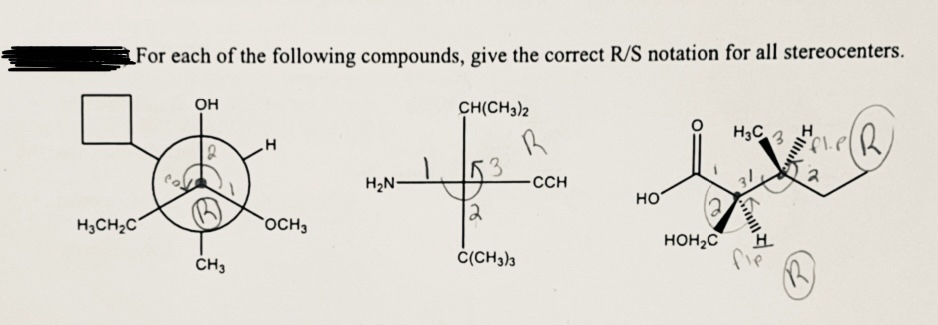 Solved For each of the following compounds, give the correct | Chegg.com