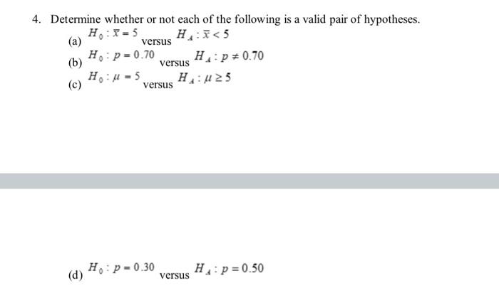 Solved 4. Determine Whether Or Not Each Of The Following Is | Chegg.com