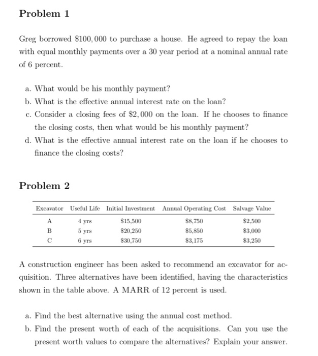 Solved] Answer Question Consider an investment that costs $100,000